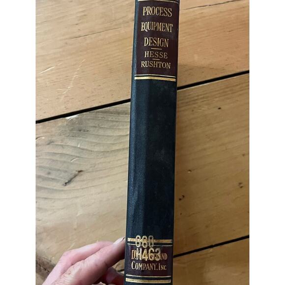VTG Process equipment design book by Hesse Rushtion. h/c ex library.3rd printing - Picture 2 of 6
